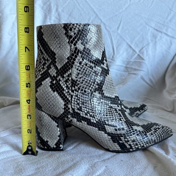 Marc Fisher Python Jelly Block Heel Booties, Size 8.5 - Picture 6 of 10